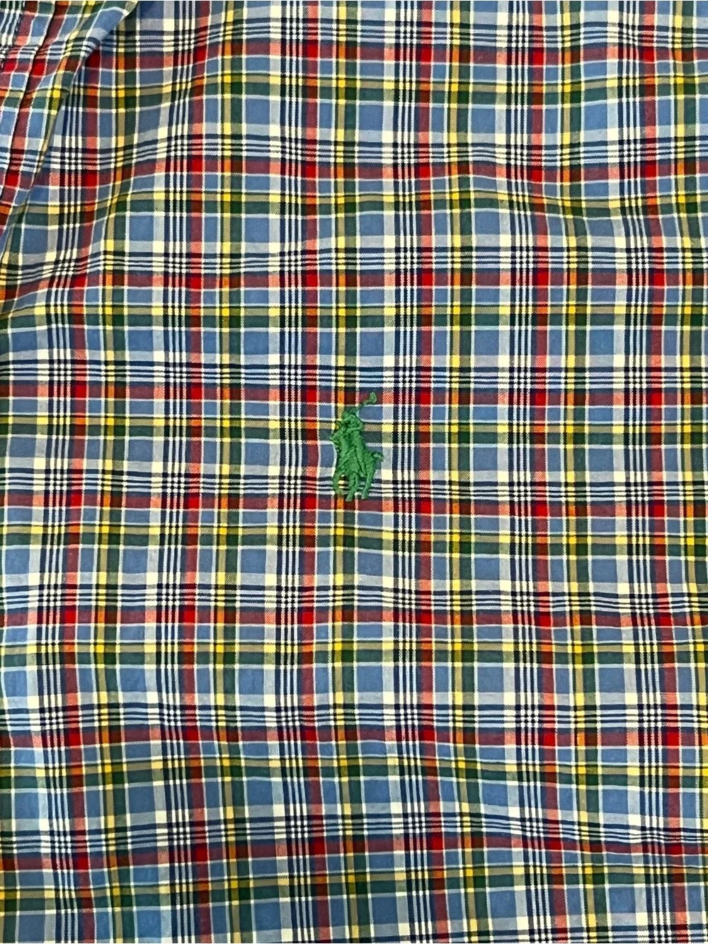 Boys Ralph Lauren Blue and Pink Plaid Button-Down Shirt